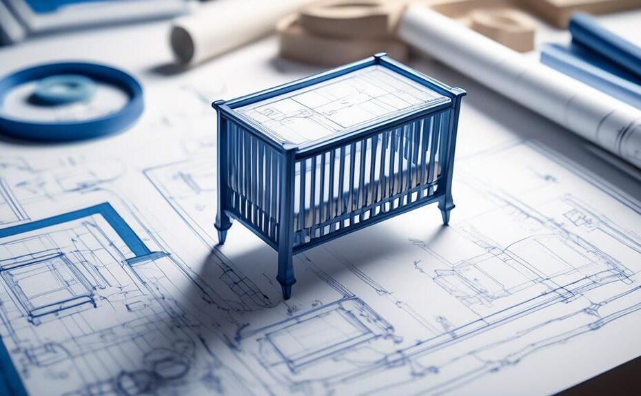 detailed crib furniture blueprints