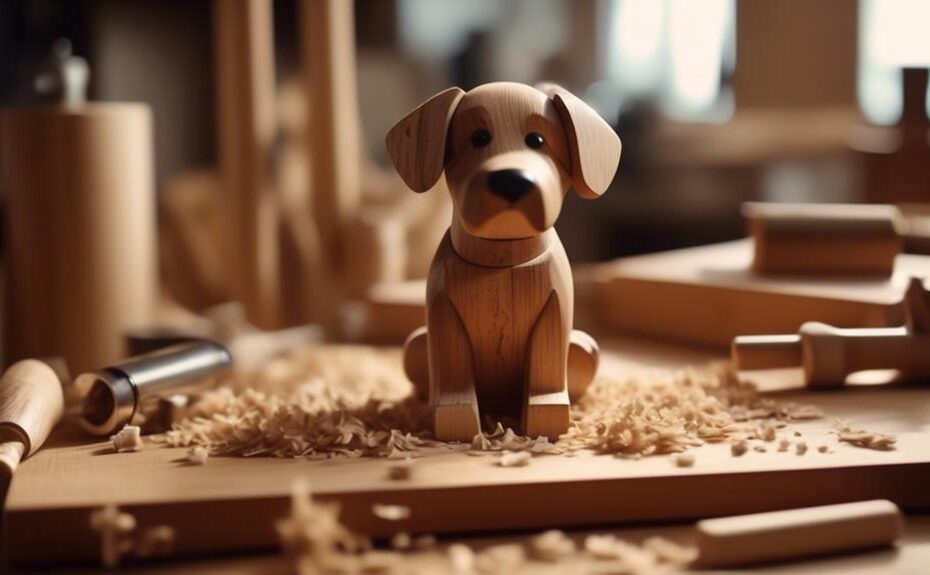 detailed woodworking plans for a dog related project