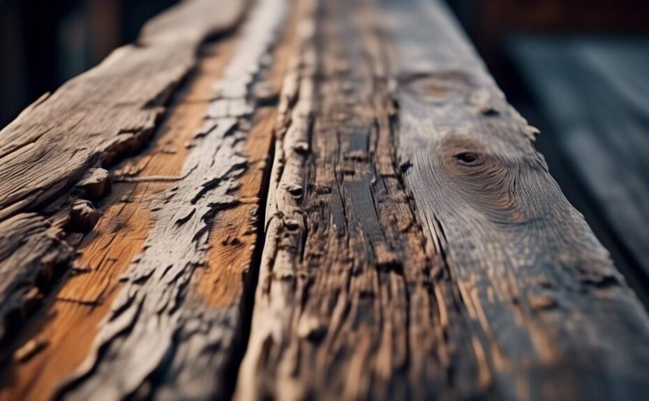 distressing wood for rustic aesthetics