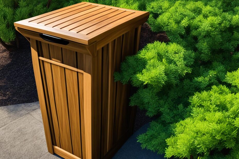 outdoor trash can woodworking plans