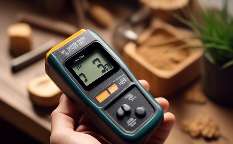 wood moisture content measurement